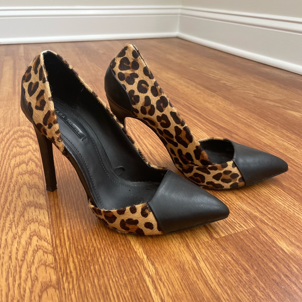 Leopard print heels